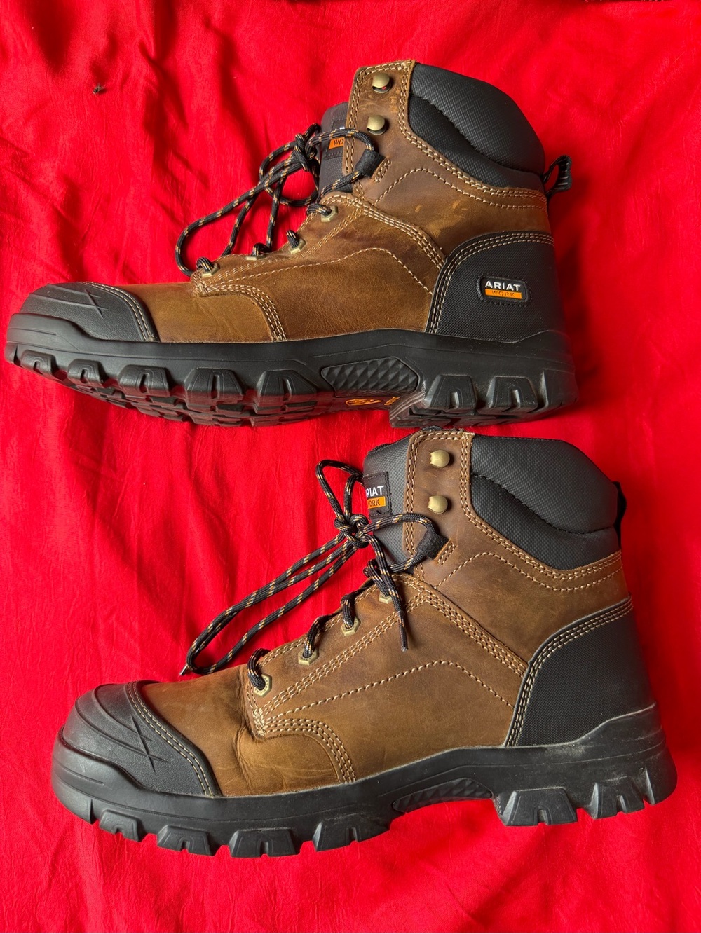 Ariat Brown and Black Men's Work Boots